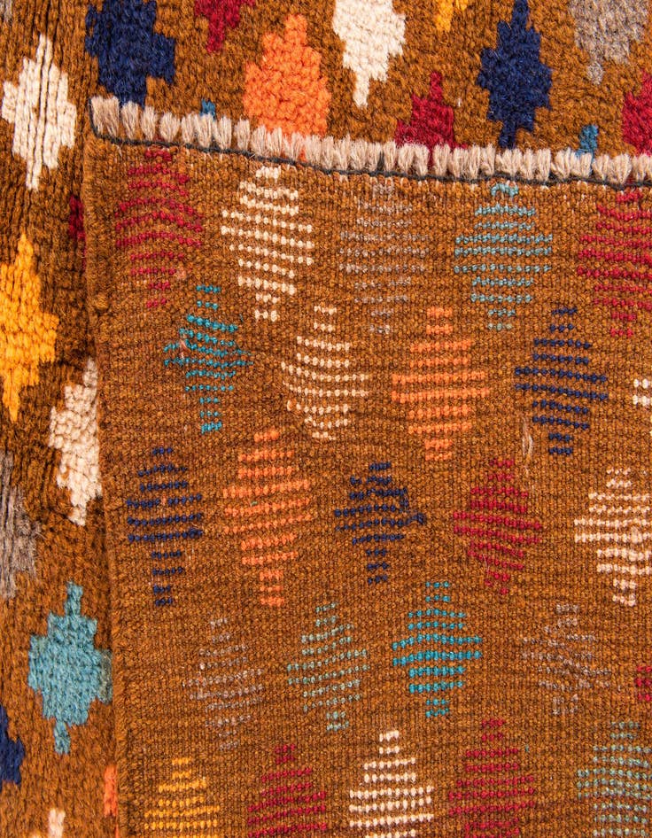 Detail image of  3' 8 x 6'  Hand Knotted Balouch Wool Rug