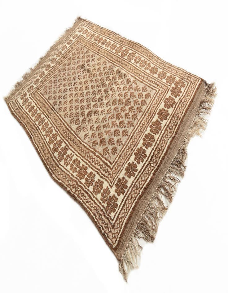 Detail image of  5' x 7' 7  Hand Knotted Balouch Wool Rug