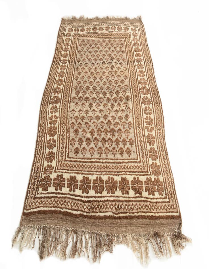 Detail image of  5' x 7' 7  Hand Knotted Balouch Wool Rug