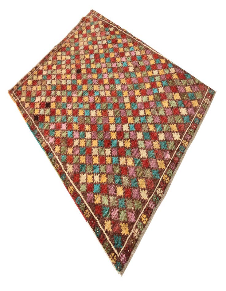 Detail image of  4' 9 x 6' 6  Hand Knotted Balouch Wool Rug