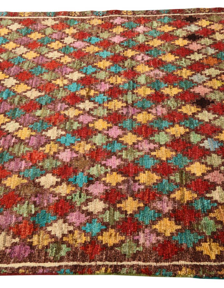 Detail image of  4' 9 x 6' 6  Hand Knotted Balouch Wool Rug