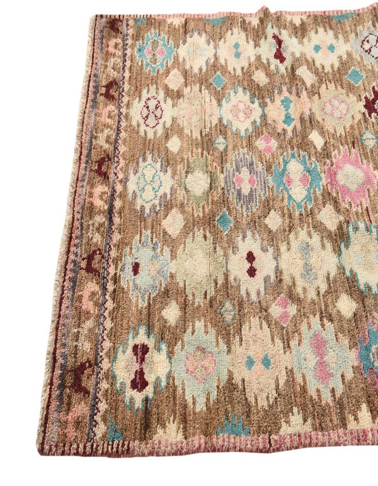 Detail image of  4' x 6'  Hand Knotted Balouch Wool Rug