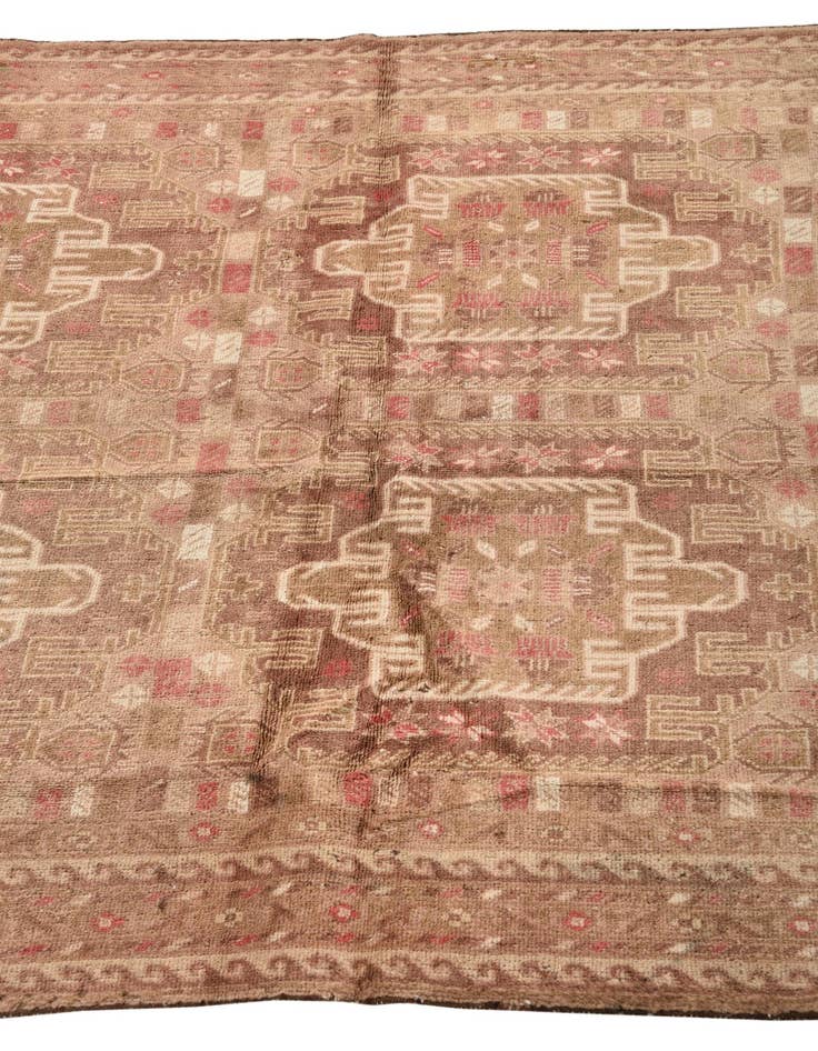 Detail image of  3' 10 x 5' 3  Hand Knotted Balouch Persian Wool Rug