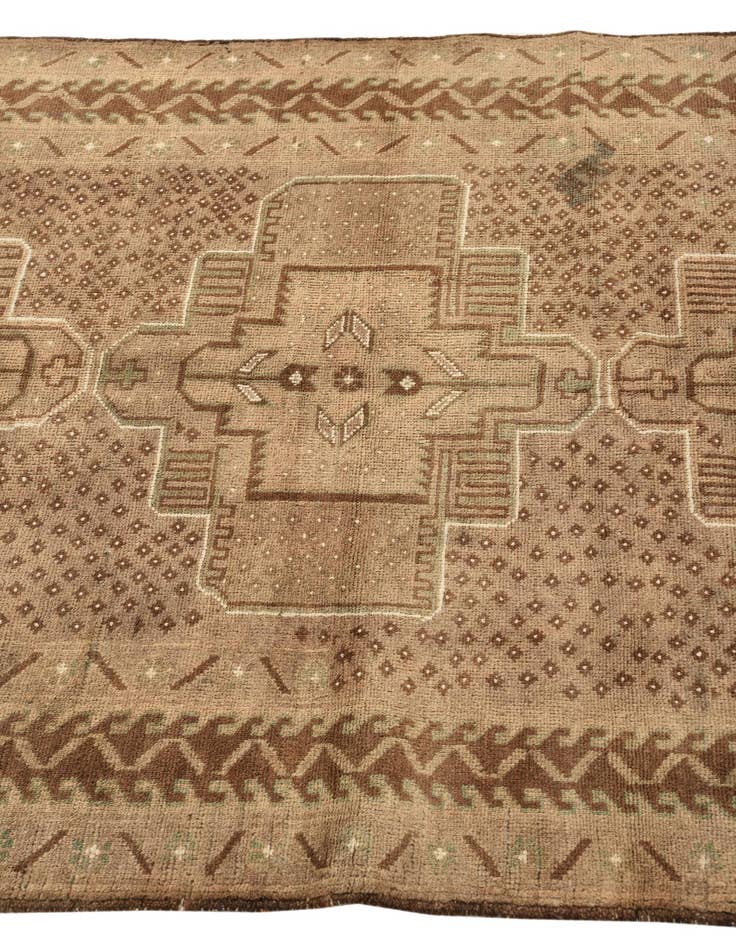 Detail image of  3' 8 x 6'  Hand Knotted Balouch Persian Wool Rug