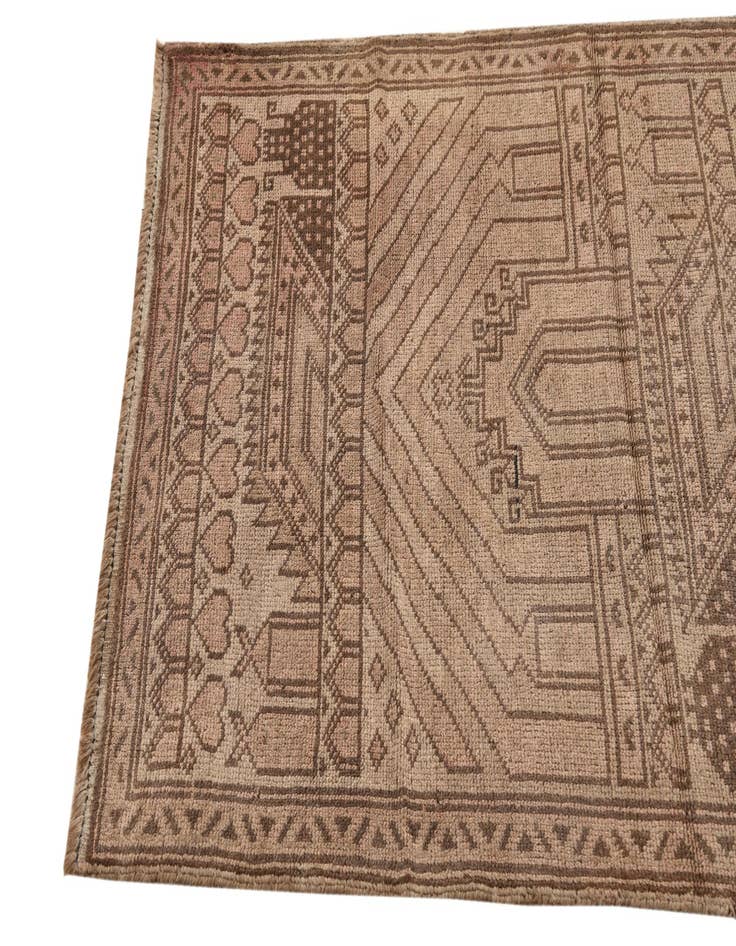 Detail image of  3' 2 x 4' 10  Hand Knotted Balouch Persian Wool Rug