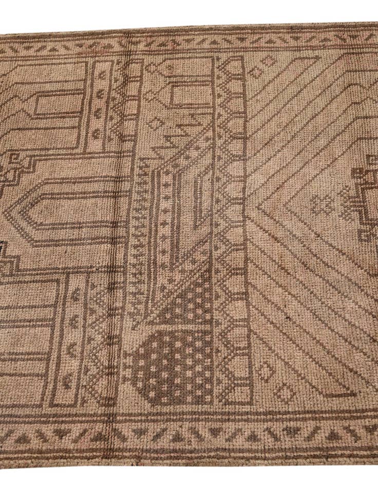 Detail image of  3' 2 x 4' 10  Hand Knotted Balouch Persian Wool Rug