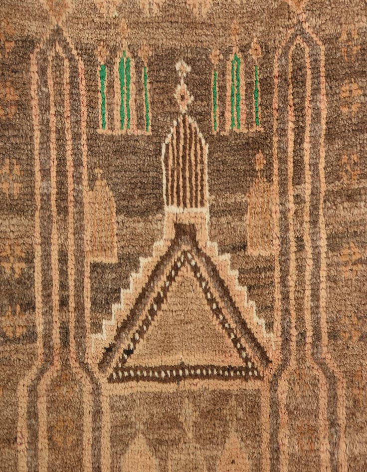 Detail image of  3' 1 x 4' 7  Hand Knotted Balouch Persian Wool Rug