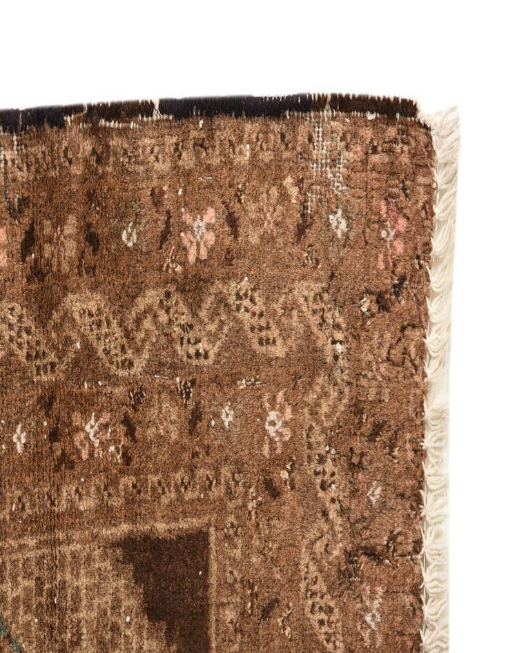 Detail image of  3' x 4' 6  Hand Knotted Balouch Persian Wool Rug