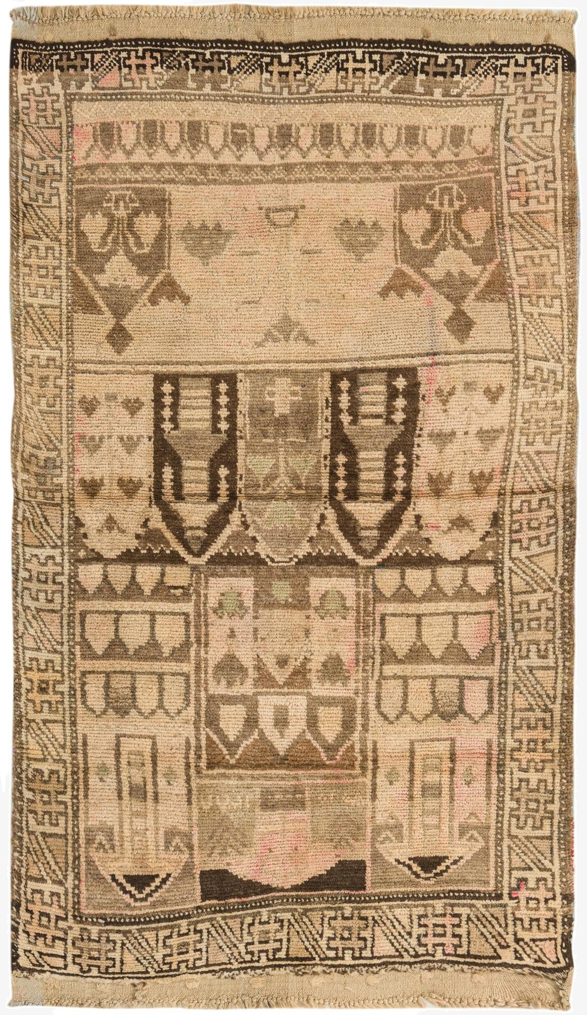  2' 10 x 4' 8  Hand Knotted Balouch Persian Wool Rug