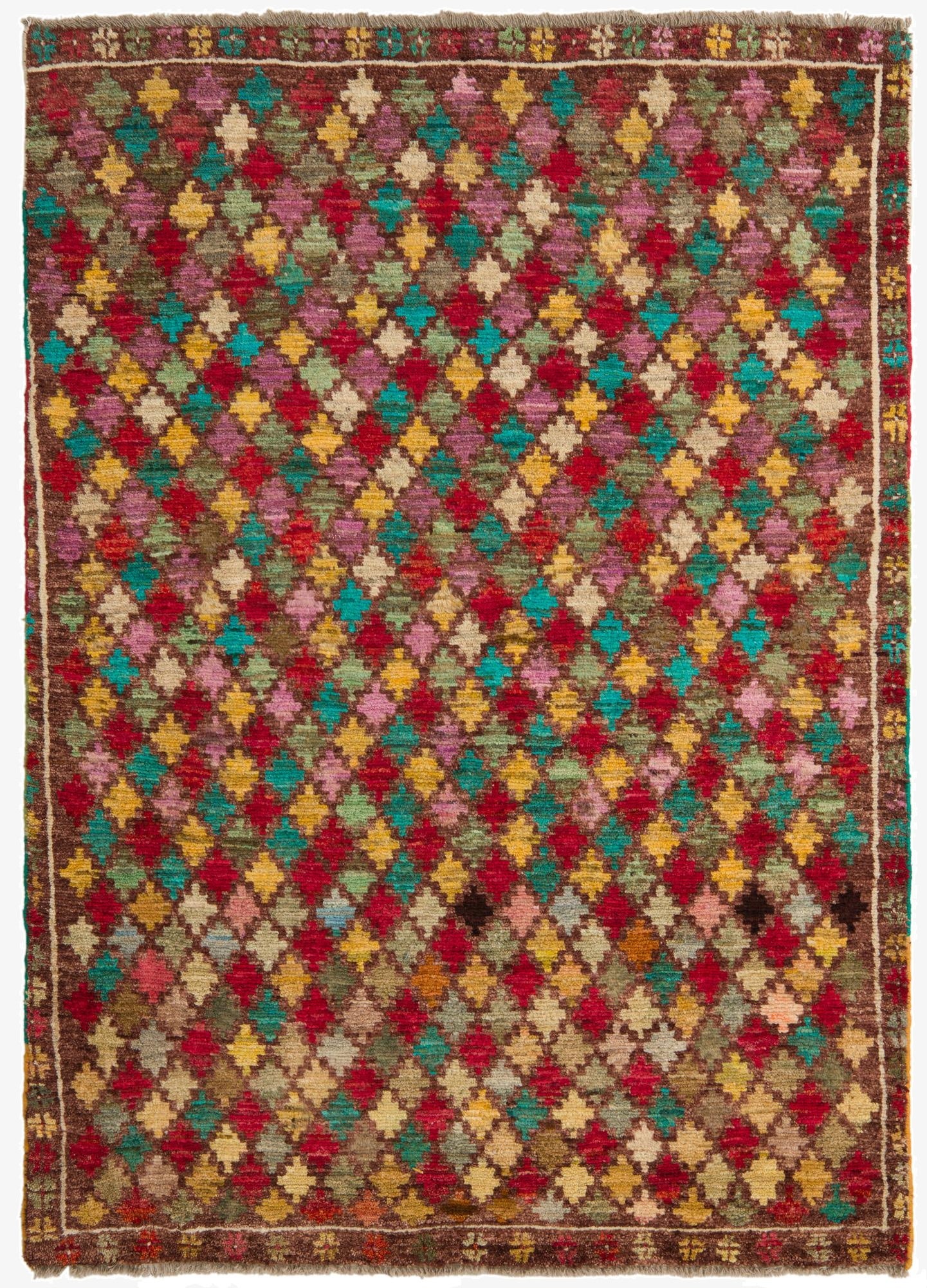  4' 9 x 6' 6  Hand Knotted Balouch Wool Rug