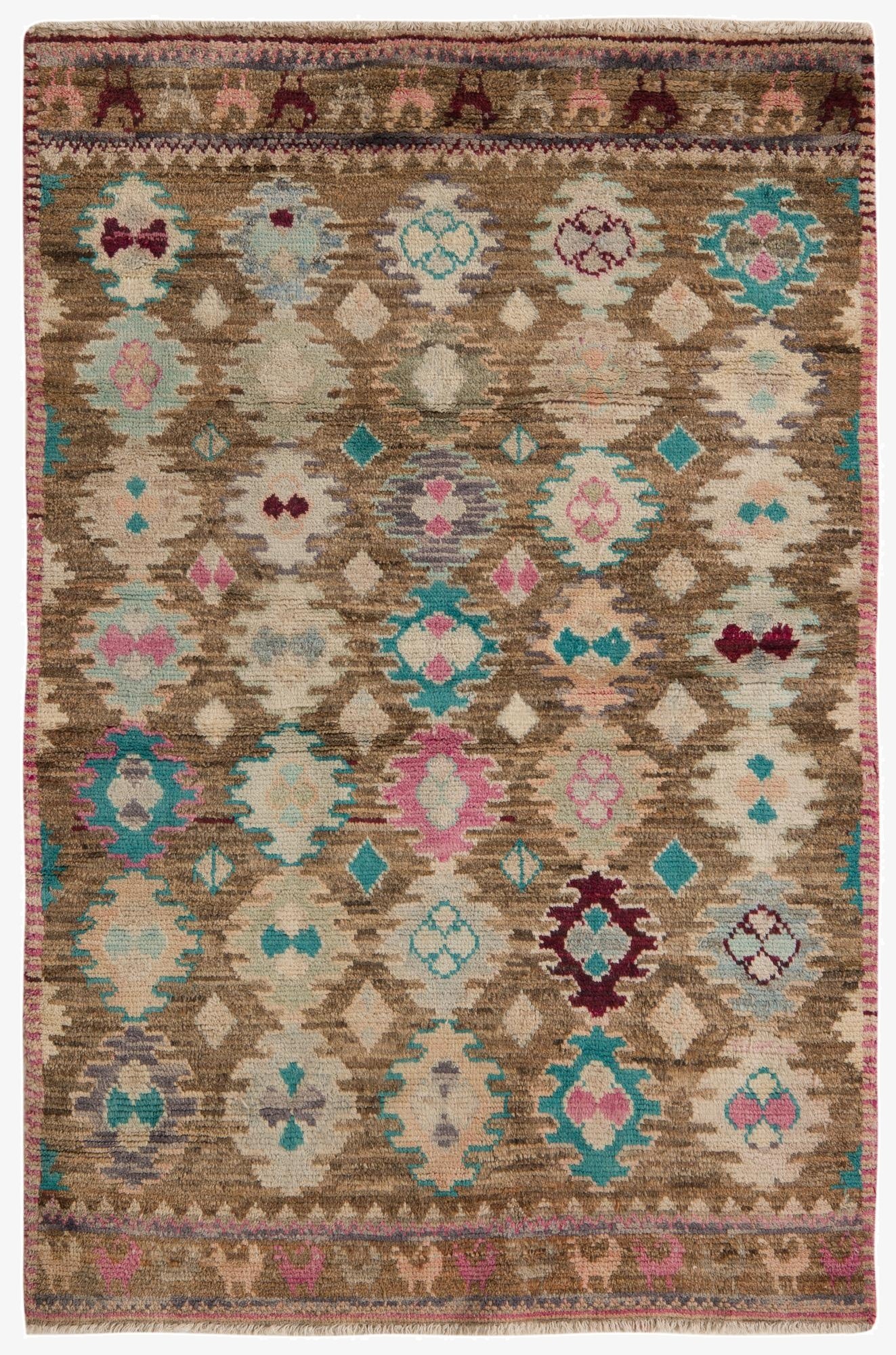  4' x 6'  Hand Knotted Balouch Wool Rug