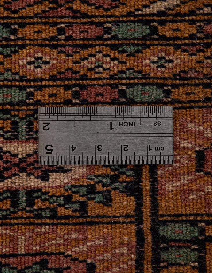 Detail image of  4' 7 x 6' 9  Hand Knotted Bokhara Oriental Wool Rug