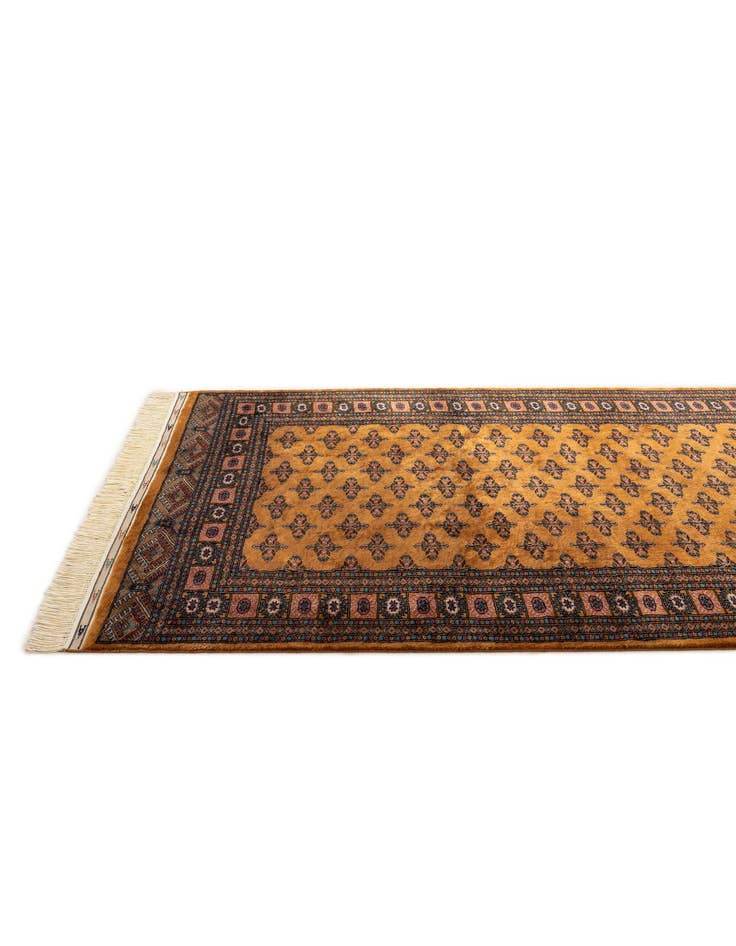 Detail image of  4' 7 x 6' 9  Hand Knotted Bokhara Oriental Wool Rug