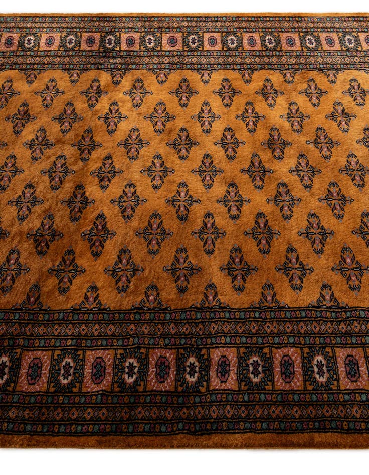 Detail image of  4' 7 x 6' 9  Hand Knotted Bokhara Oriental Wool Rug