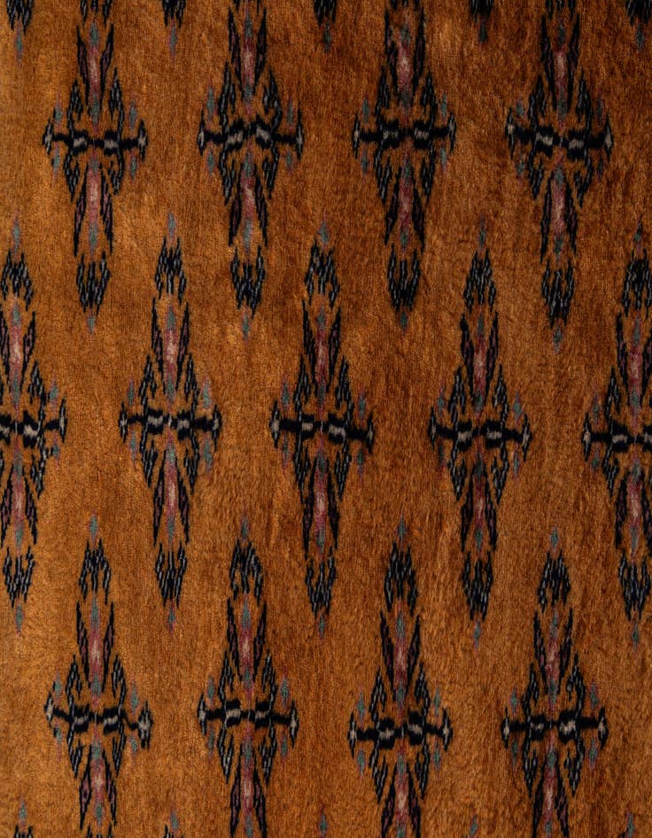 Detail image of  4' 7 x 6' 9  Hand Knotted Bokhara Oriental Wool Rug