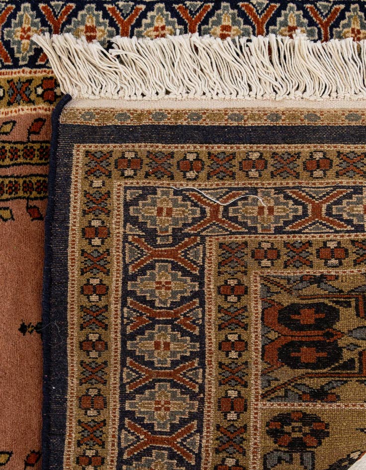 Detail image of  2' 8 x 4' 3  Hand Knotted Bokhara Oriental Wool Rug