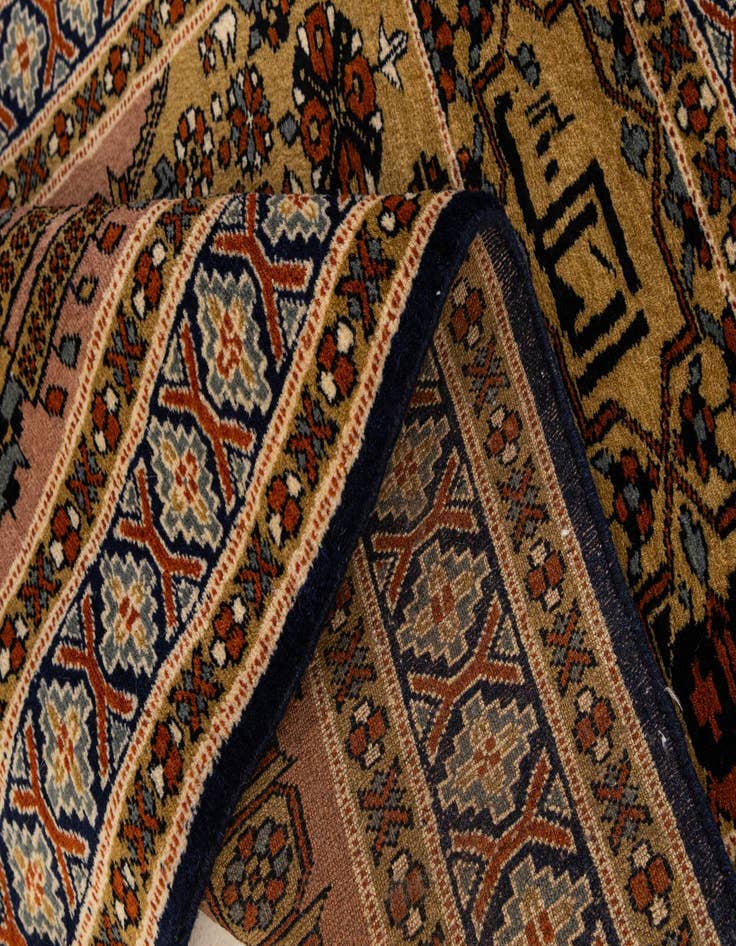 Detail image of  2' 8 x 4' 3  Hand Knotted Bokhara Oriental Wool Rug