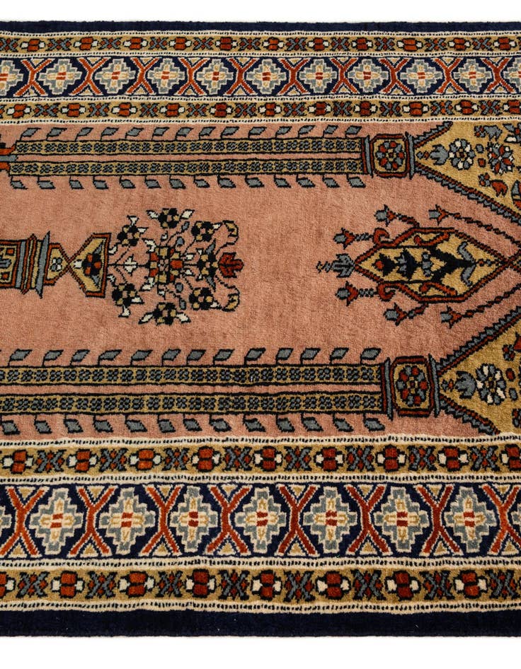 Detail image of  2' 7 x 4' 1  Hand Knotted Bokhara Oriental Wool Rug