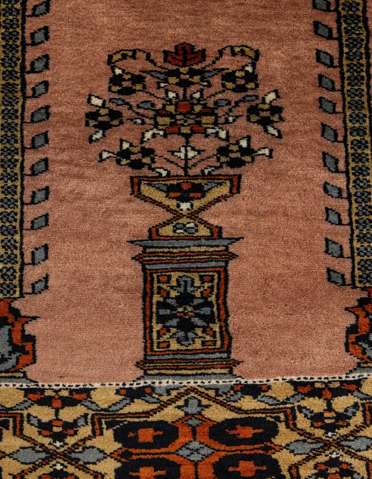 Detail image of  2' 7 x 4' 1  Hand Knotted Bokhara Oriental Wool Rug