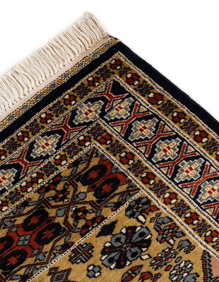 Detail image of  2' 7 x 4' 1  Hand Knotted Bokhara Oriental Wool Rug