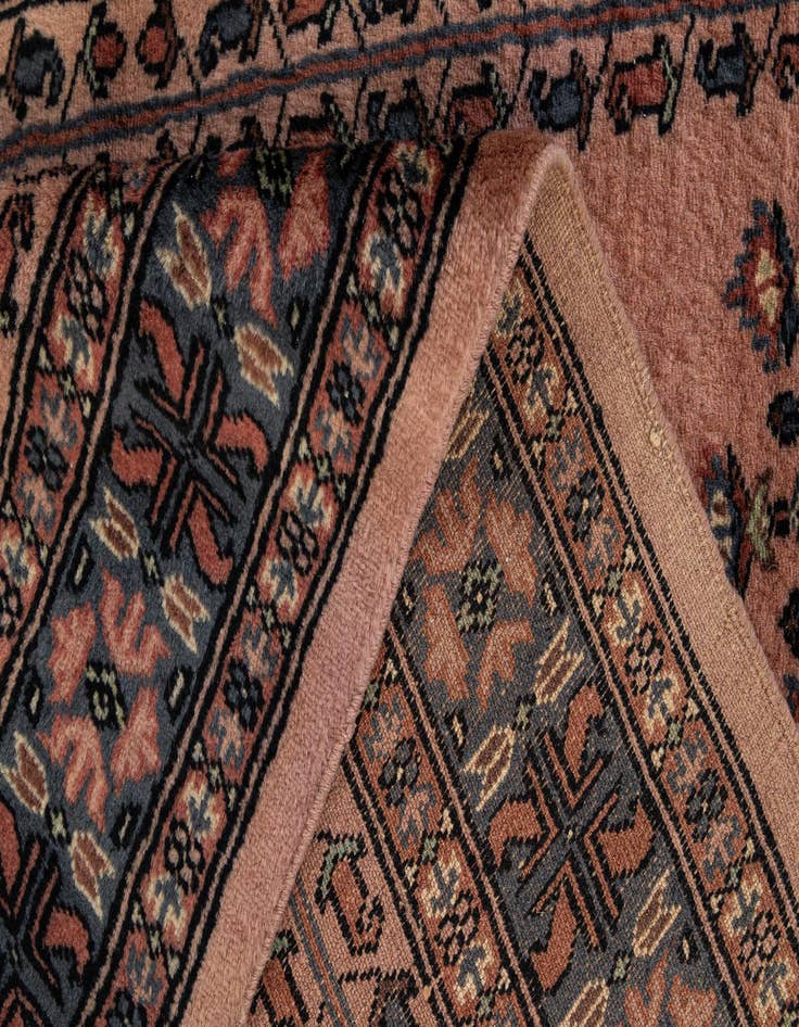 Detail image of  3' 4 x 5' 2  Hand Knotted Bokhara Oriental Wool Rug