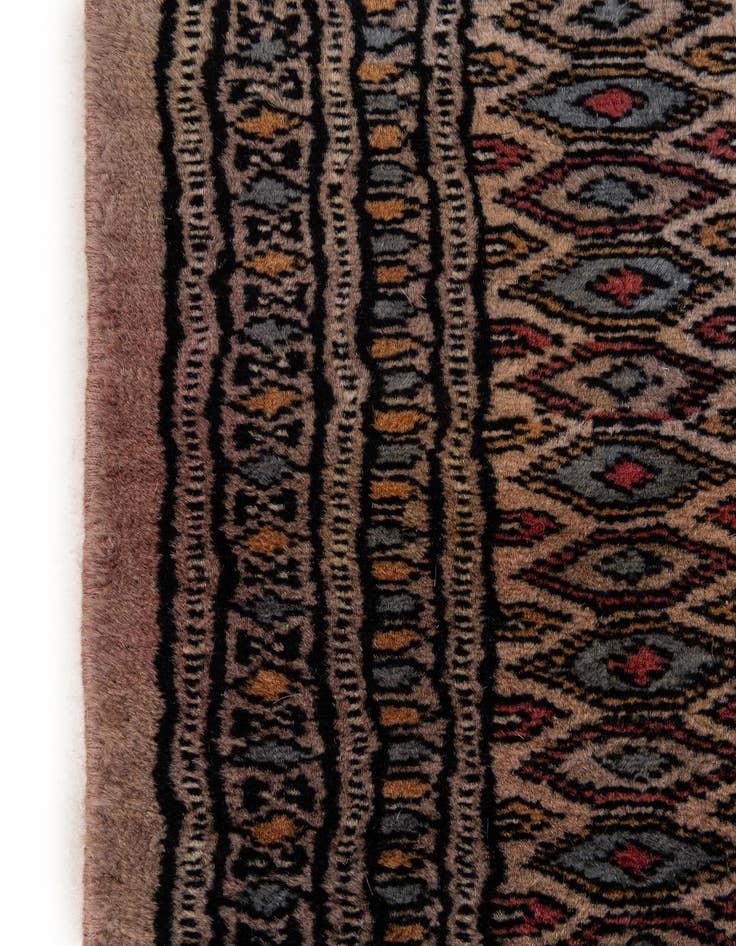 Detail image of  3' 1 x 5'  Hand Knotted Bokhara Oriental Wool Rug