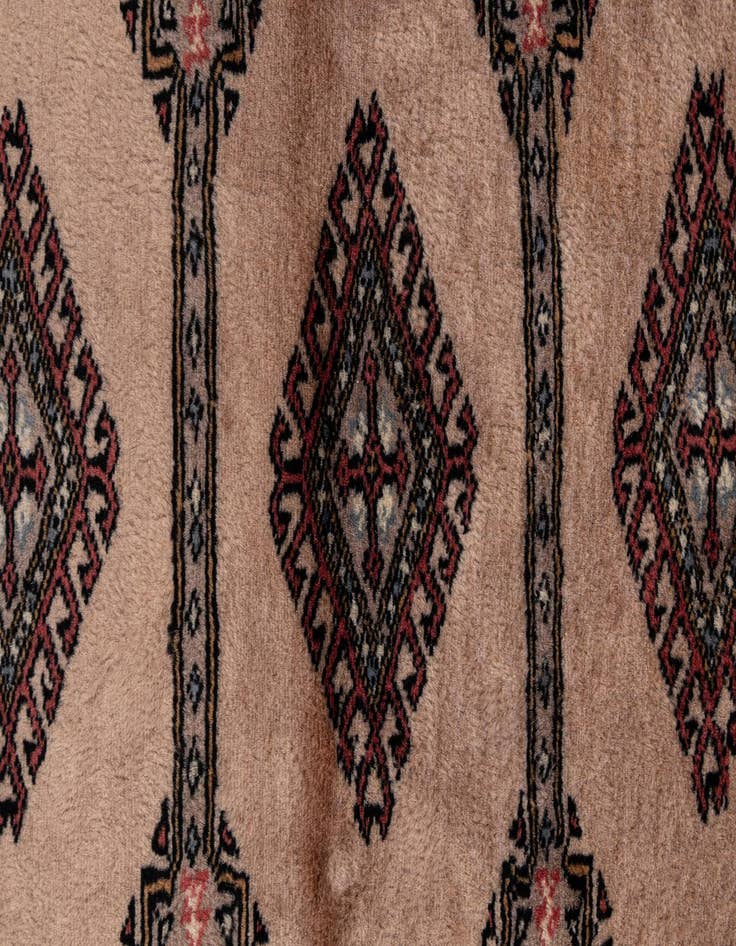 Detail image of  3' 1 x 5'  Hand Knotted Bokhara Oriental Wool Rug