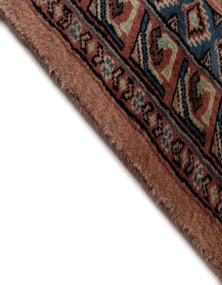 Detail image of  4' 3 x 6'  Hand Knotted Bokhara Oriental Wool Rug