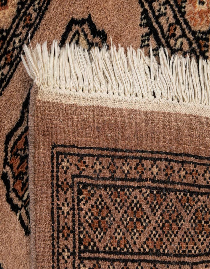 Detail image of  2' 1 x 3' 2  Hand Knotted Bokhara Oriental Wool Rug
