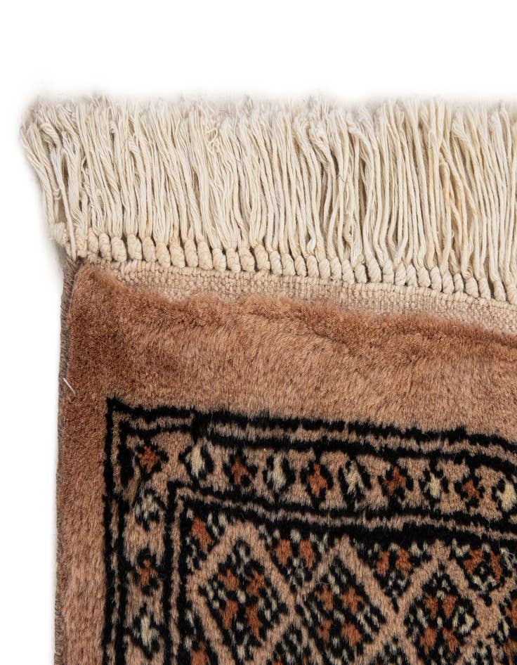 Detail image of  2' 1 x 3' 2  Hand Knotted Bokhara Oriental Wool Rug