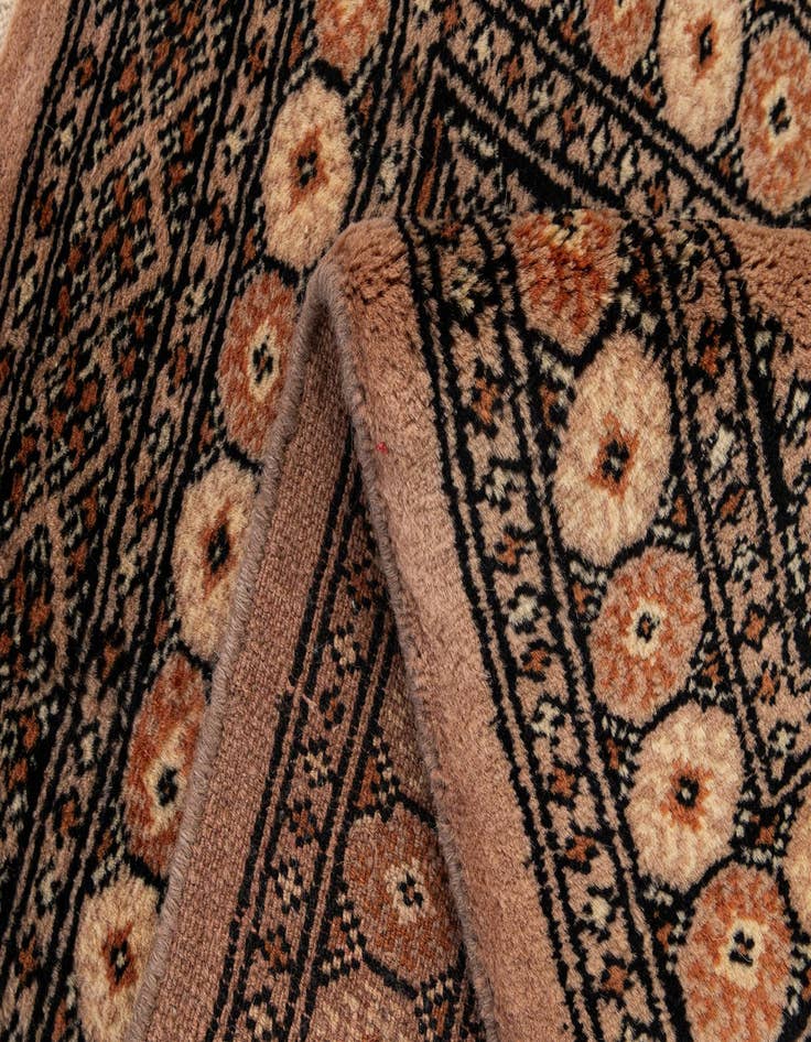 Detail image of  2' 1 x 3' 2  Hand Knotted Bokhara Oriental Wool Rug