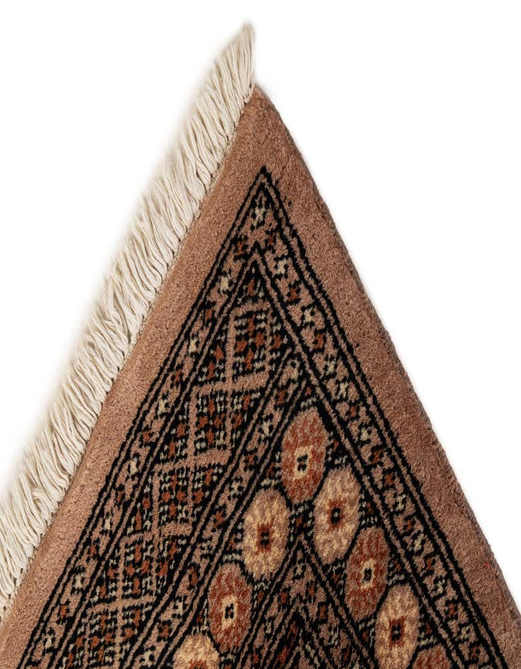 Detail image of  2' 1 x 3' 2  Hand Knotted Bokhara Oriental Wool Rug