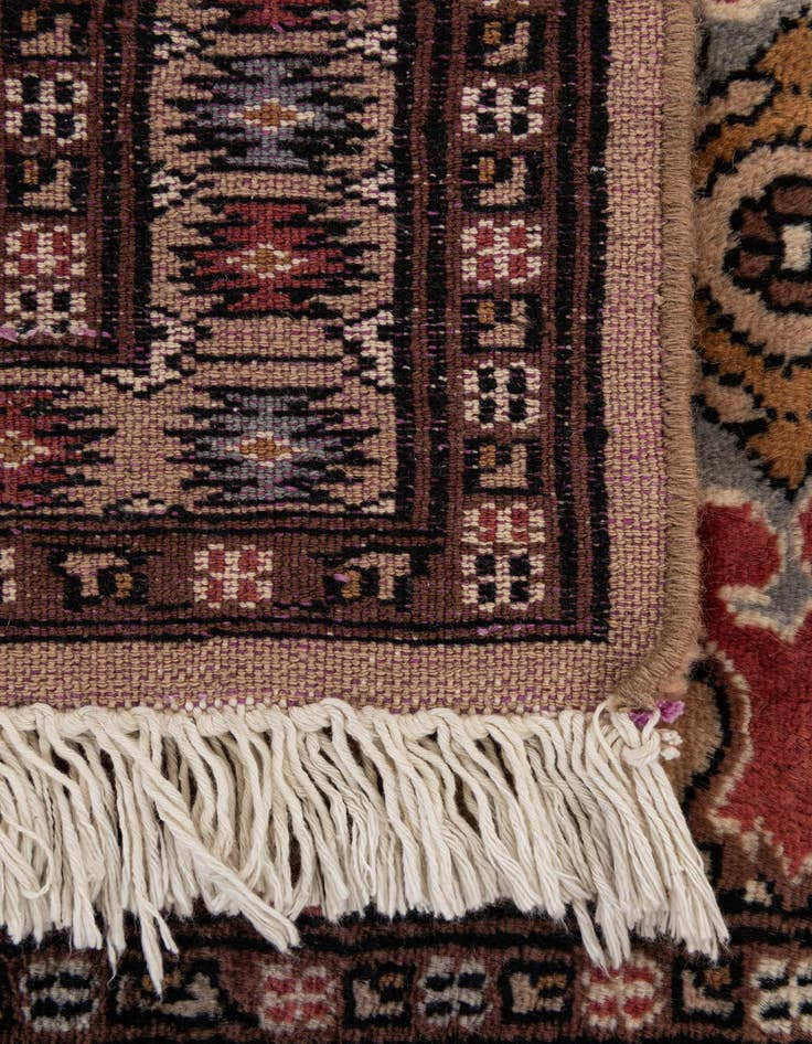 Detail image of  2' 2 x 3' 3  Hand Knotted Bokhara Oriental Wool Rug
