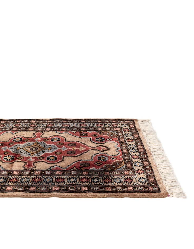 Detail image of  2' 2 x 3' 3  Hand Knotted Bokhara Oriental Wool Rug