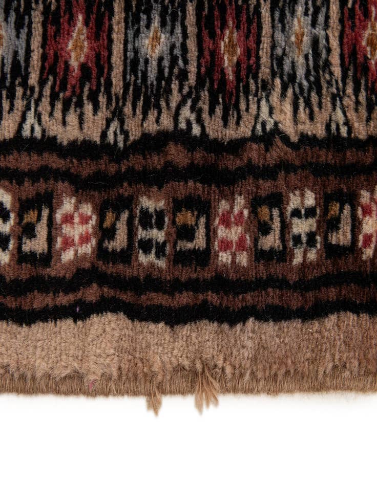 Detail image of  2' 2 x 3' 3  Hand Knotted Bokhara Oriental Wool Rug
