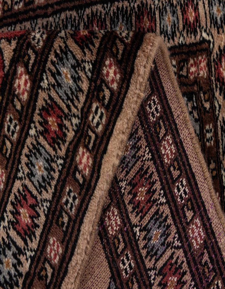 Detail image of  2' 2 x 3' 3  Hand Knotted Bokhara Oriental Wool Rug