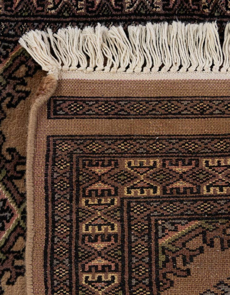 Detail image of  2' x 3' 5  Hand Knotted Bokhara Oriental Rug