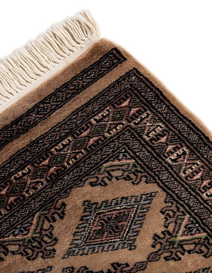 Detail image of  2' x 3' 5  Hand Knotted Bokhara Oriental Rug