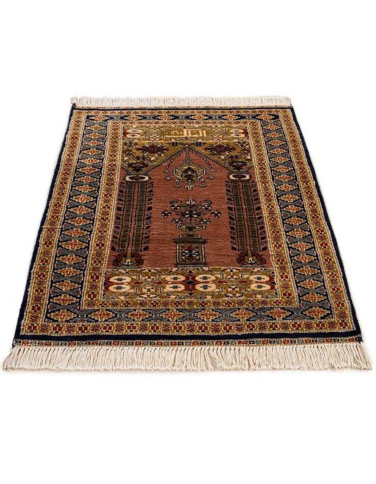 Detail image of  2' 9 x 3' 10  Hand Knotted Bokhara Oriental Wool Rug