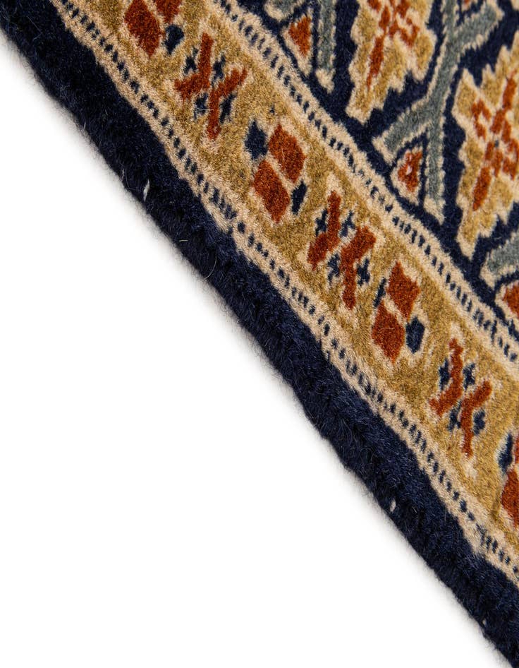 Detail image of  2' 9 x 3' 10  Hand Knotted Bokhara Oriental Wool Rug