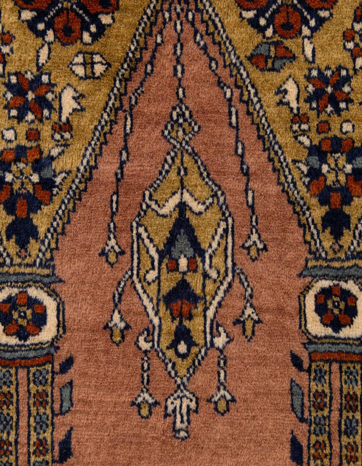 Detail image of  2' 9 x 3' 10  Hand Knotted Bokhara Oriental Wool Rug