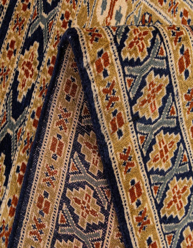Detail image of  2' 9 x 3' 10  Hand Knotted Bokhara Oriental Wool Rug