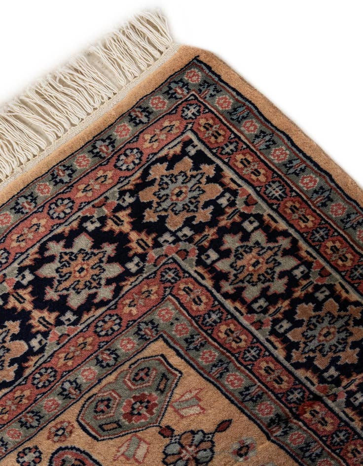 Detail image of  5' 3 x 8' 2  Hand Knotted Bokhara Oriental Wool Rug