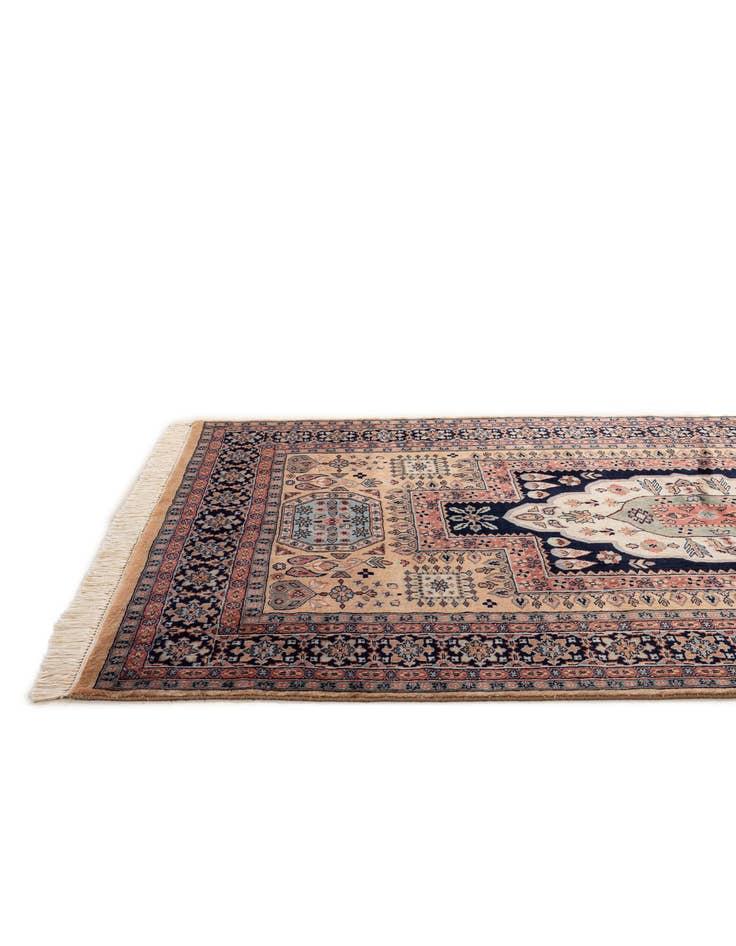 Detail image of  5' 3 x 8' 2  Hand Knotted Bokhara Oriental Wool Rug