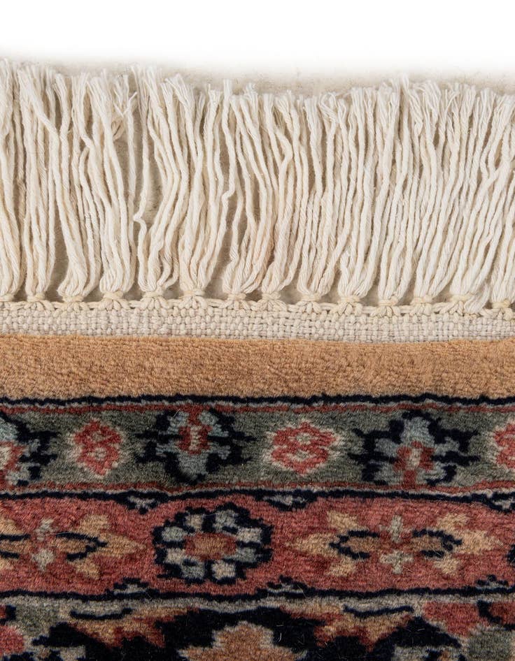 Detail image of  5' 3 x 8' 2  Hand Knotted Bokhara Oriental Wool Rug