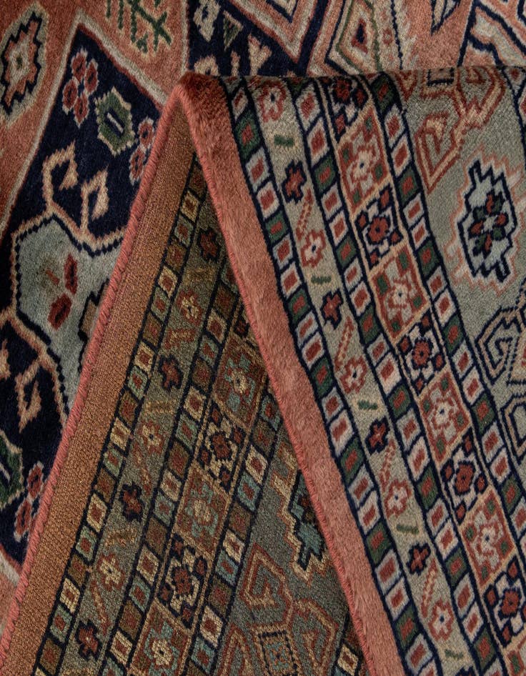 Detail image of  5' 4 x 8' 8  Hand Knotted Bokhara Oriental Wool Rug