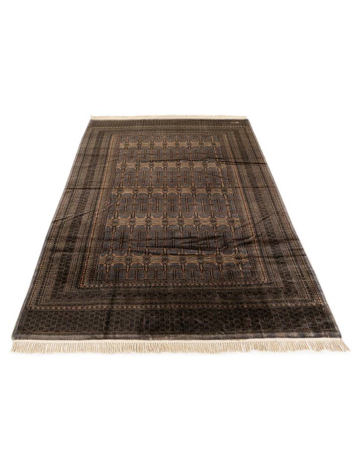 Detail image of  7' x 10'  Hand Knotted Bokhara Oriental Wool Rug