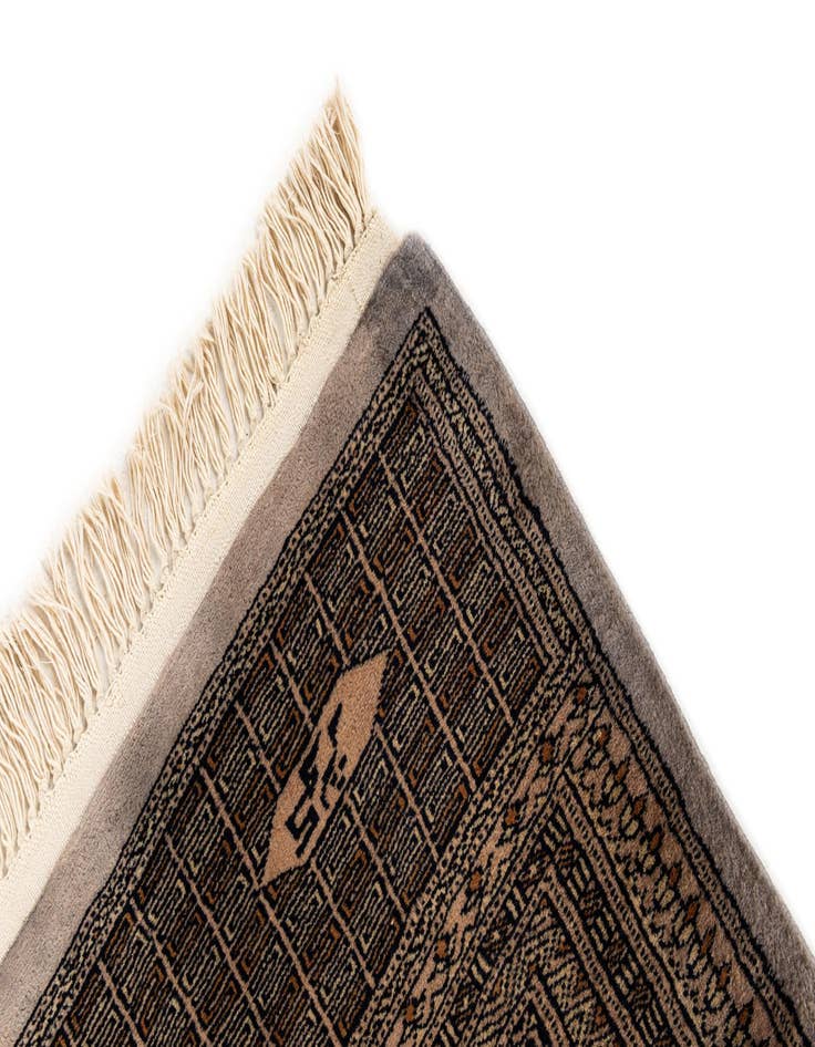 Detail image of  7' x 10'  Hand Knotted Bokhara Oriental Wool Rug