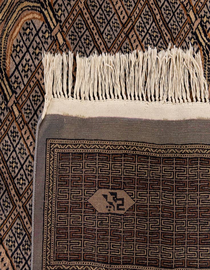 Detail image of  7' x 10'  Hand Knotted Bokhara Oriental Wool Rug