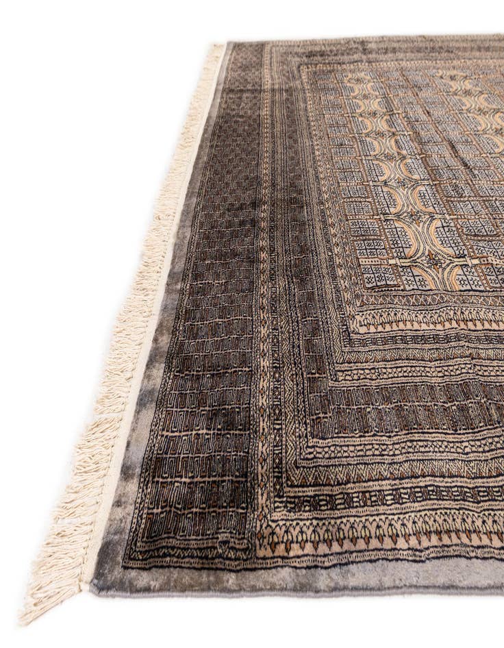 Detail image of  7' x 10'  Hand Knotted Bokhara Oriental Wool Rug